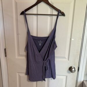 American Eagle Outfitters Purple Wrap Camisole